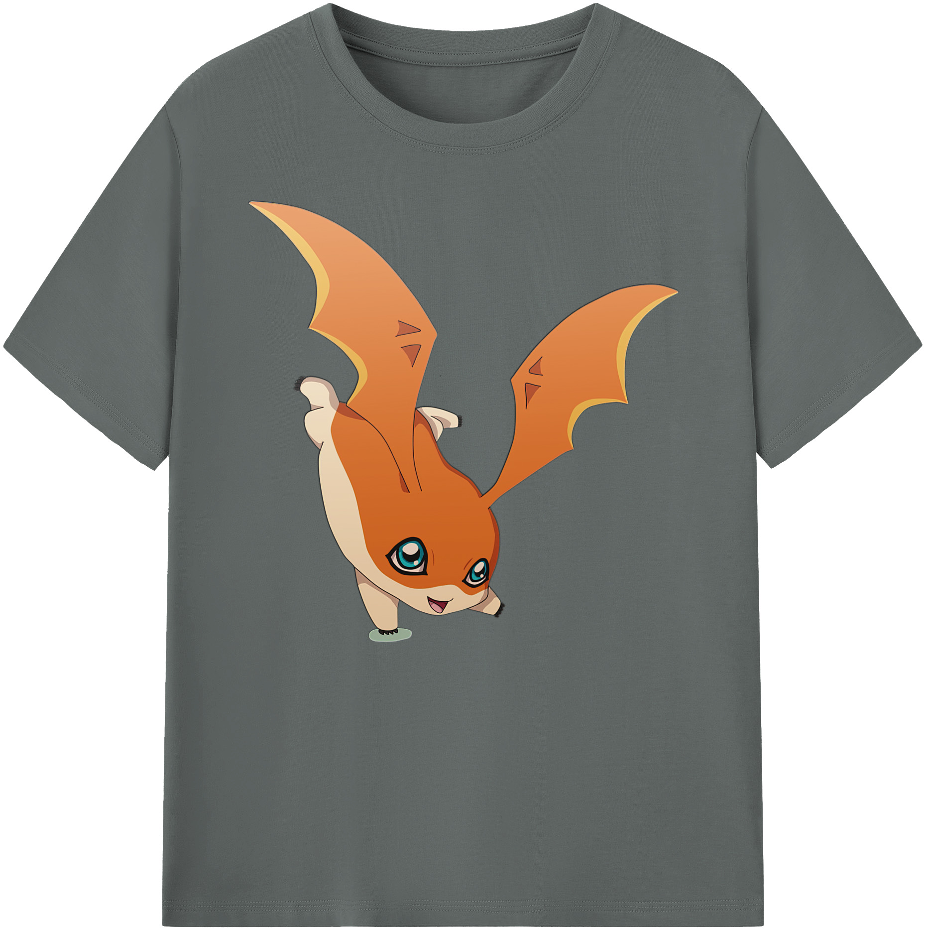 （画像用） Digimon デジタルモンスター/デジモン 綿100％ メンズ半袖Tシャツ｜肌触りやわらか＆通気性